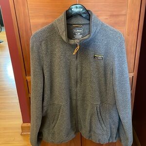 LLBean Women's Mountain Classic Fleece Jacket XL Charcoal Heather